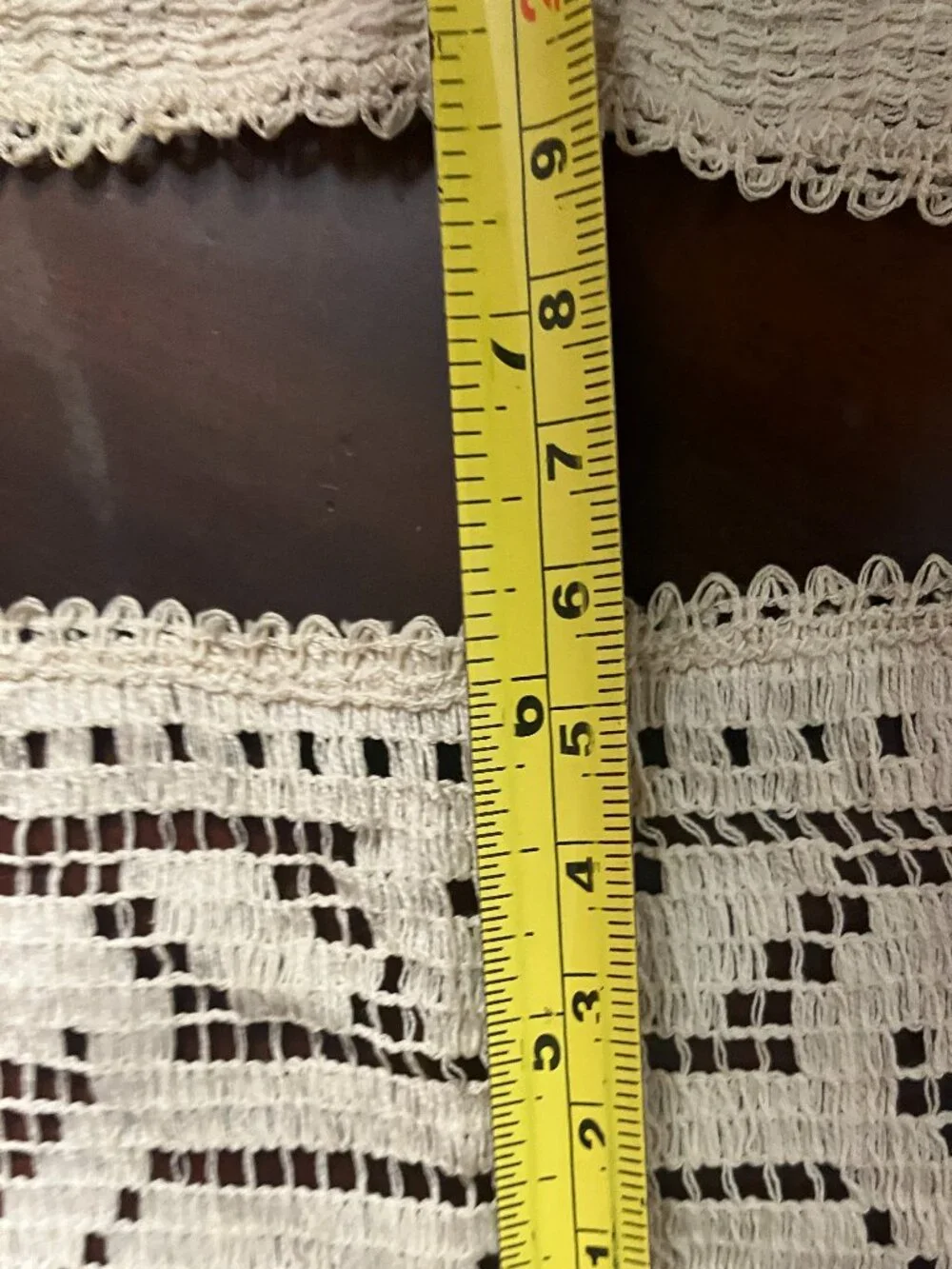 Set of 2 Vintage Filet Crochet Floral Lace Doilies